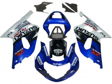 Best 2000-2002 Suzuki GSXR1000 Motorcycle Fairings - White Red Blue Black Red UK