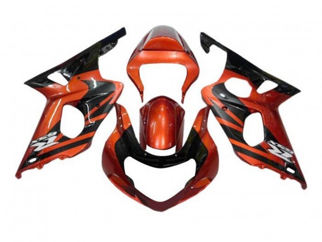 2000-2002 Suzuki GSXR1000 Motorcycle Fairings - Orange Black UK