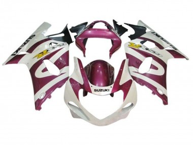Best 2000-2002 Suzuki GSXR1000 Motorcycle Fairings - White Purple Yellow UK