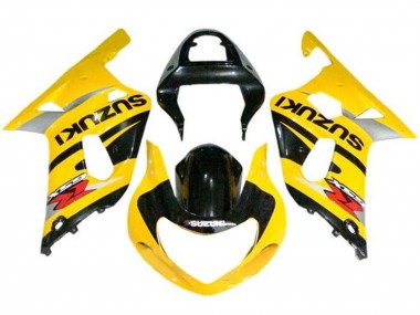Best 2000-2002 Suzuki GSXR1000 Motorcycle Fairings - Yellow Grey Black UK