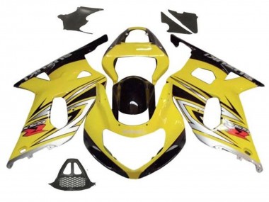 Best 2000-2002 Suzuki GSXR1000 Motorcycle Fairings - Yellow Silver Glossy Black UK