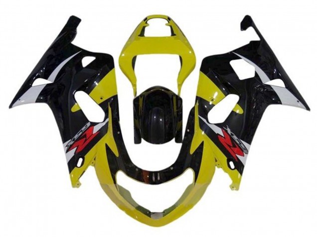 2000-2002 Suzuki GSXR1000 Motorcycle Fairings - Yellow Silver Glossy Black Red UK