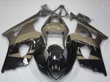 Best 2003-2004 Suzuki GSXR 1000 Motorcycle Fairings - Glossy Black Taupe Brown UK