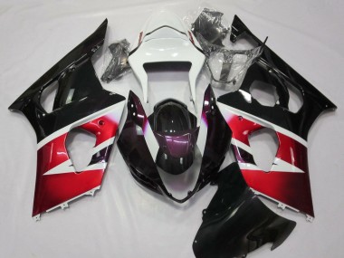 Best 2003-2004 Suzuki GSXR 1000 Motorcycle Fairings - White Red Purple Black UK