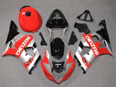 Best 2003-2004 Suzuki GSXR 1000 Motorcycle Fairings - Red Silver Black UK