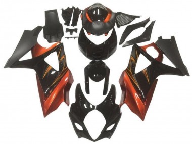 Best 2005-2006 Suzuki GSXR 1000 Motorcycle Fairings - Glossy Black Matte Black Orange UK