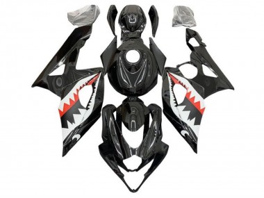 Best 2005-2006 Suzuki GSXR 1000 Motorcycle Fairings - Black White Red Shark UK
