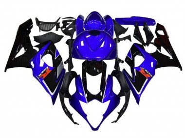 Best 2005-2006 Suzuki GSXR 1000 Motorcycle Fairings - Blue Black White Stripe UK