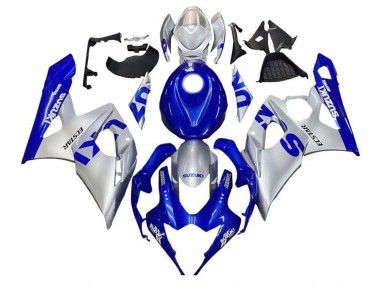 Best 2005-2006 Suzuki GSXR 1000 Motorcycle Fairings - Blue Silver UK