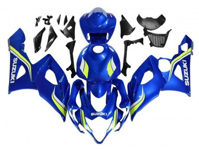 2005-2006 Suzuki GSXR 1000 Motorcycle Fairings - Blue Yellow White UK