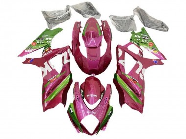 Best 2005-2006 Suzuki GSXR 1000 Motorcycle Fairings - Pink Green UK