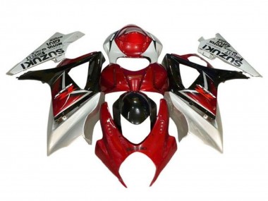 Best 2005-2006 Suzuki GSXR 1000 Motorcycle Fairings - Silver Red Black UK