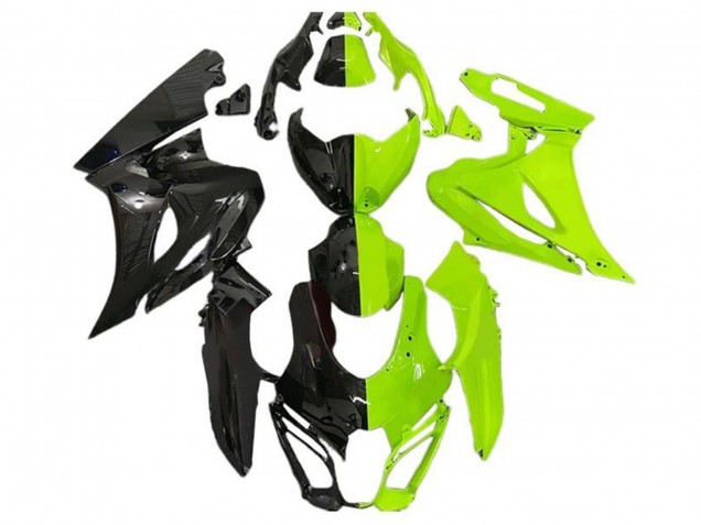 2017-2024 Suzuki GSXR1000 Motorcycle Fairings - Black Neon Green UK
