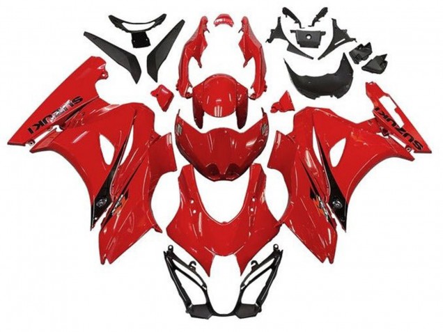 2017-2024 Suzuki GSXR1000 Motorcycle Fairings - Red Black UK