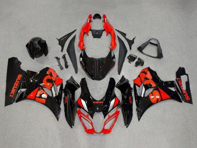 2017-2024 Suzuki GSXR1000 Motorcycle Fairings - Black Red Silver UK