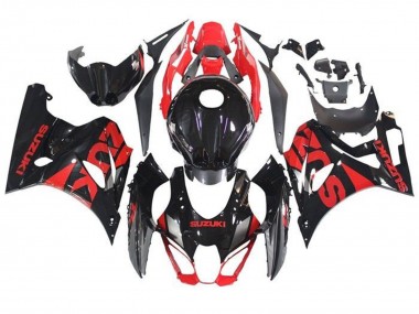Best 2017-2024 Suzuki GSXR1000 Motorcycle Fairings - Black Red UK