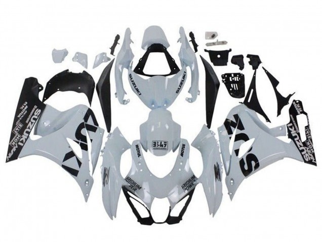 2017-2024 Suzuki GSXR1000 Motorcycle Fairings - White Black UK