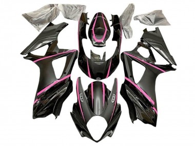 Best 2007-2008 Suzuki GSXR 1000 Motorcycle Fairings - Matte Black Pink UK