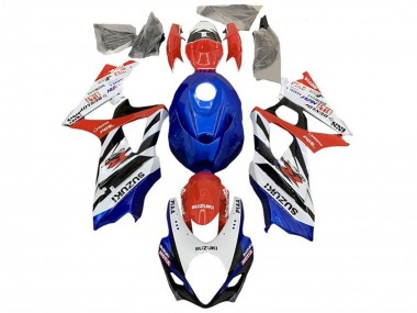 Best 2007-2008 Suzuki GSXR 1000 Motorcycle Fairings - White Red Blue Black UK