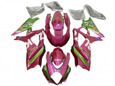 Best 2007-2008 Suzuki GSXR 1000 Motorcycle Fairings - Pink Green White UK