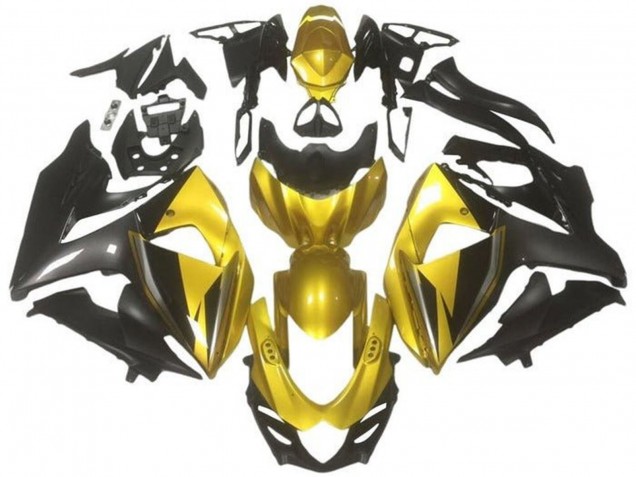 2009-2016 Suzuki GSXR 1000 Motorcycle Fairings - Gold Black Dark Grey UK