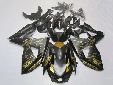 Best 2009-2016 Suzuki GSXR 1000 Motorcycle Fairings - Black Gold Tribal UK