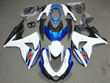 Best 2009-2016 Suzuki GSXR 1000 Bike Fairings - White Blue Black UK