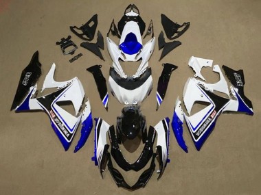 Best 2009-2016 Suzuki GSXR 1000 Motorcycle Fairings - White Blue Black Yoshimura UK