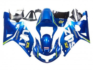Best 2001-2003 Suzuki GSXR 600 / GSXR 750 Motorcycle Fairings - Blue Yellow Green White UK