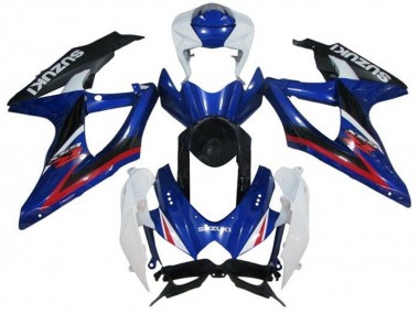 Best 2008-2010 Suzuki GSXR 600 / GSXR 750 Motorcycle Fairings - White Blue Red Black UK