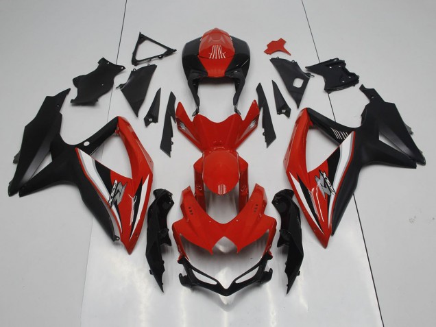 2008-2010 Suzuki GSXR 600 / GSXR 750 Motorcycle Fairings - Red Black White Silver UK