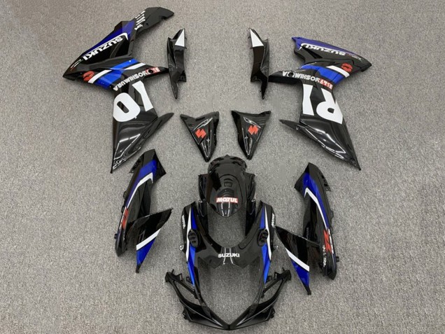 2011-2024 Suzuki GSXR 600 / GSXR 750 Motorcycle Fairings - Glossy Black Blue White Red Yoshimura UK