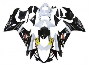 Best 2011-2024 Suzuki GSXR 600 / GSXR 750 Motorcycle Fairings - White Yellow Black Alstare Dark Dog UK