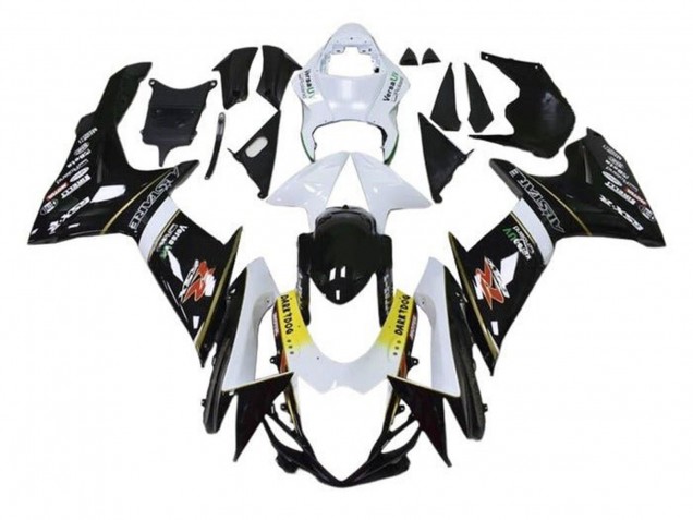 2011-2024 Suzuki GSXR 600 / GSXR 750 Motorcycle Fairings - White Yellow Black Alstare Dark Dog UK