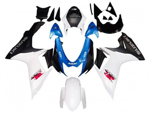 2011-2024 Suzuki GSXR 600 / GSXR 750 Motorcycle Fairings - White Blue Black Pink UK