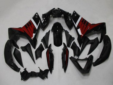 Best 2009-2015 Yamaha FZ6R Motorcycle Fairings - Black Red White UK