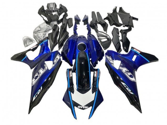 2021-2024 Yamaha YZF R7 Motorcycle Fairings - Blue Black Light Blue UK