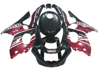Best 1996-2007 Yamaha YZF600R Thundercat Motorcycle Fairings - Black Dark Red White UK