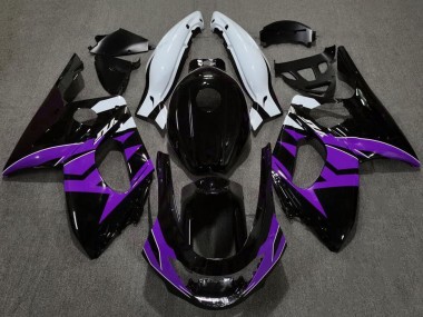 Best 1996-2007 Yamaha YZF600R Thundercat Motorcycle Fairings - Glossy Black Purple White UK