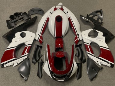 Best 1996-2007 Yamaha YZF600R Thundercat Motorcycle Fairings - White Dark Red UK
