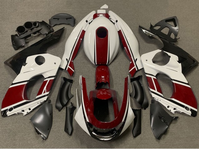 1996-2007 Yamaha YZF600R Thundercat Motorcycle Fairings - White Dark Red UK