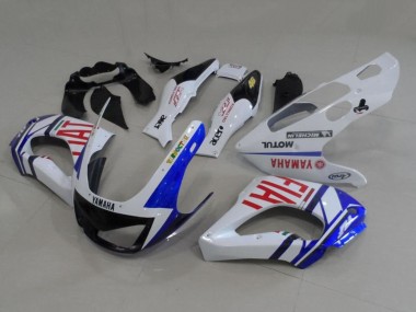 Best 1997-2007 Yamaha YZF 1000R Thunderace Motorcycle Fairings - White Blue Red Fiat UK