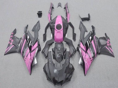 Best 2019-2021 Yamaha YZF R3/R25 Motorcycle Fairings - Pink Black Monster UK