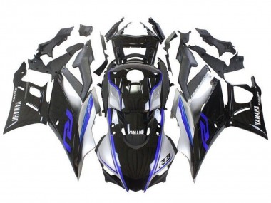 Best 2019-2021 Yamaha YZF R3/R25 Motorcycle Fairings - Silver Blue Black UK