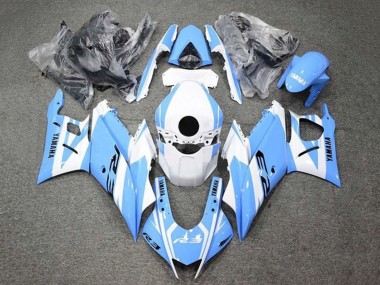 Best 2019-2021 Yamaha YZF R3/R25 Motorcycle Fairings - White Light Blue UK