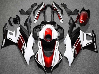 Best 2022-2024 Yamaha YZF R3/R25 Motorcycle Fairings - White Red Black UK