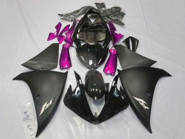 Best 2009-2011 Yamaha YZF 1000 R1 Motorcycle Fairings - Glossy Black Matte Black Pink UK