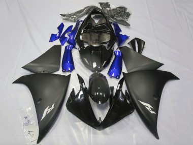 Best 2009-2011 Yamaha YZF 1000 R1 Motorcycle Fairings - Glossy Black Matte Black Blue UK