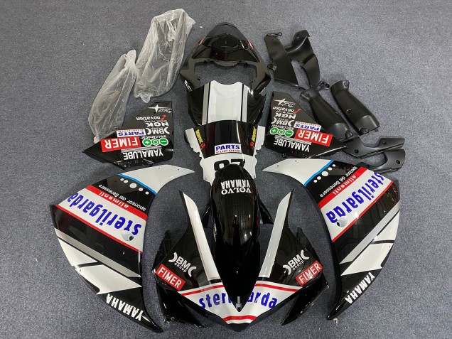 2009-2011 Yamaha YZF 1000 R1 Motorcycle Fairings - White Black Red Sterilgarda Racing UK