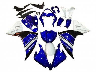 Best 2009-2011 Yamaha YZF 1000 R1 Motorcycle Fairings - White Blue Black GYTR UK